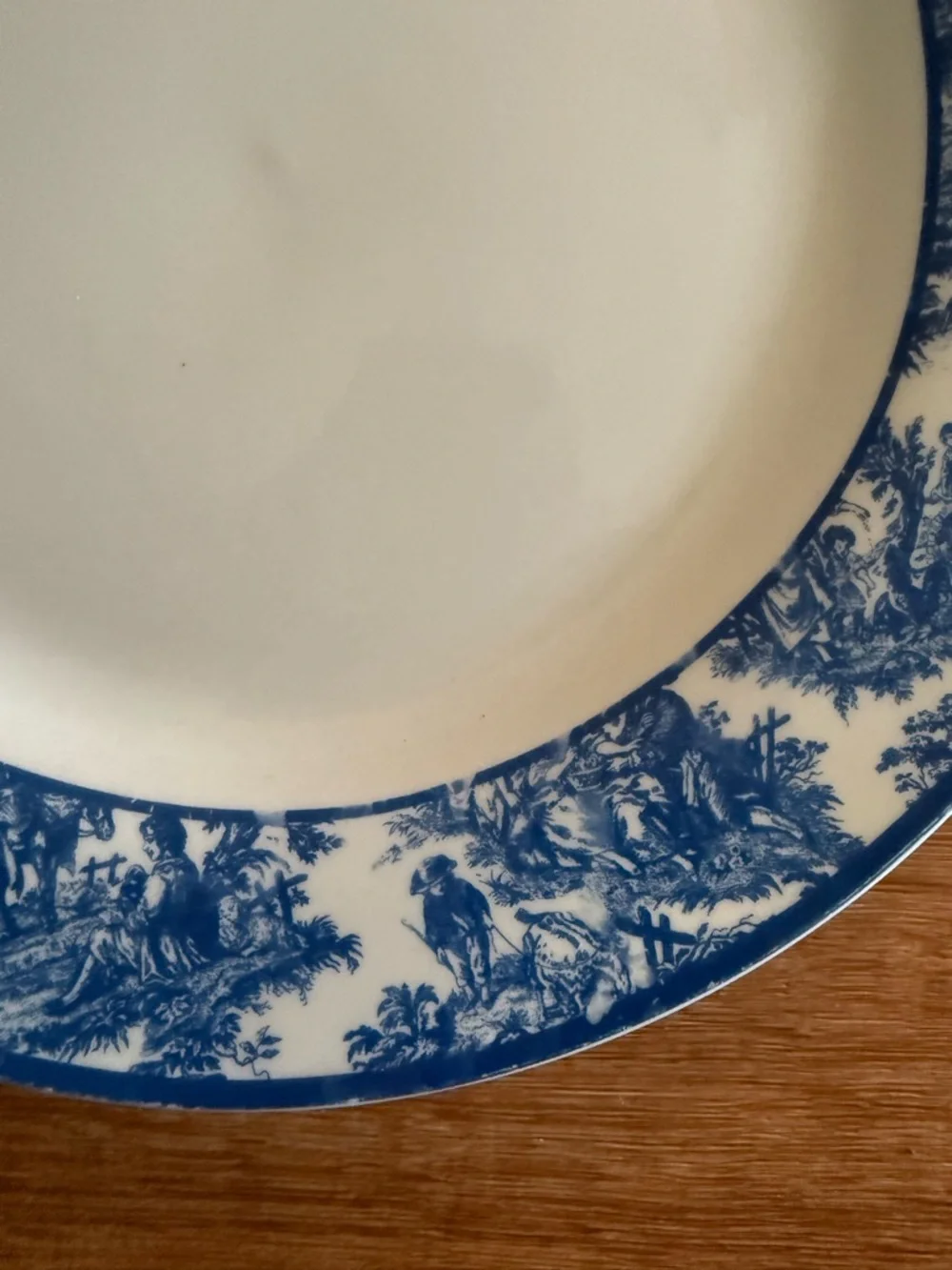 Waverly Country Life Blue Toile 10 Porcelain Dinner Plate